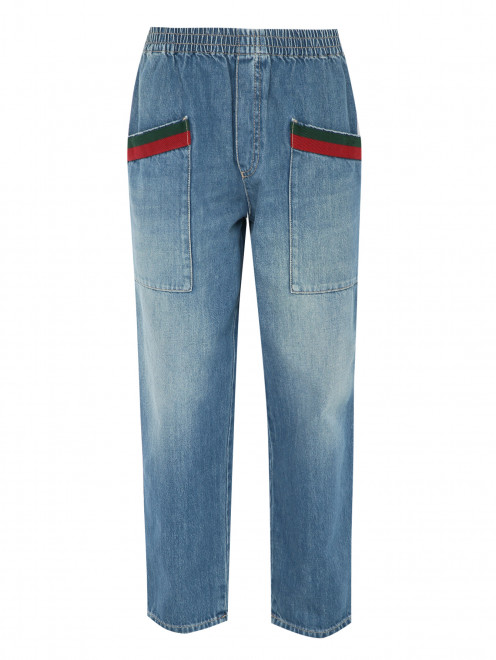 Широкие джинсы на резинке Gucci - Общий вид