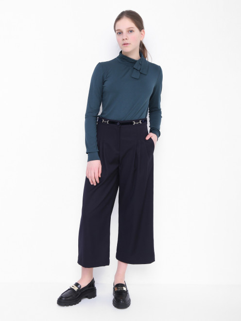 Широкие брюки со складками Aletta Couture - МодельОбщийВид