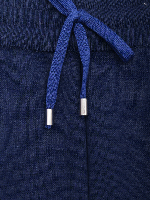 Трикотажные брюки из шерсти и шелка на резинке Pashmere - Деталь