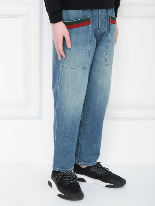 Широкие джинсы на резинке Gucci - МодельВерхНиз