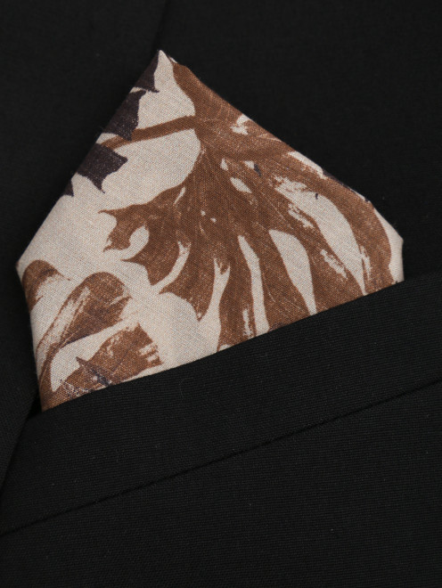 Карманный платок из хлопка с узором LARDINI - МодельОбщийВид