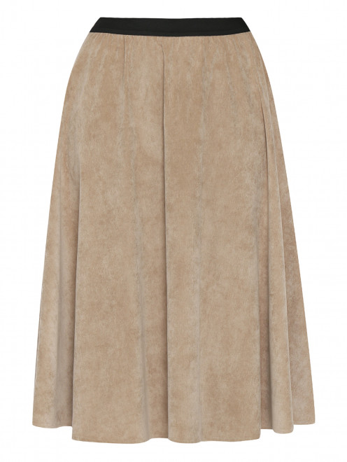 Вельветовая юбка-миди на резинке Persona by Marina Rinaldi - Общий вид