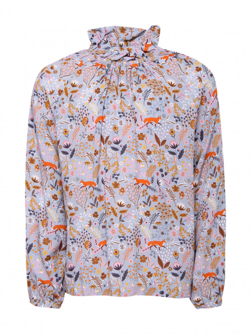 Блуза из вискозы с рукавом-реглан Il Gufo - Общий вид