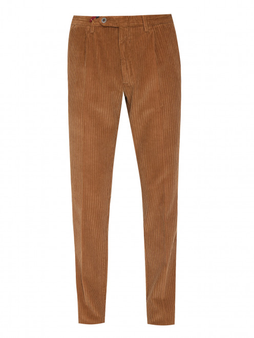 Вельветовые брюки с карманами LARDINI - Общий вид