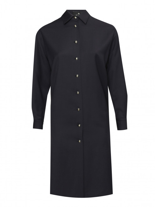 Платье-рубашка из смешанной шерсти с карманами Etro - Общий вид