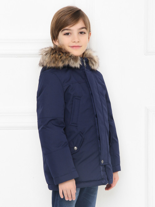 Утепленное пальто с капюшоном Ralph Lauren - МодельВерхНиз