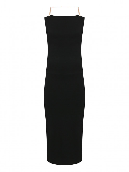 Платье из смешанной шерсти с открытой спиной Sportmax - Общий вид