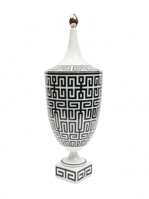 Фарфоровая ваза с орнаментом 16 x 48 Ginori 1735 - Обтравка1