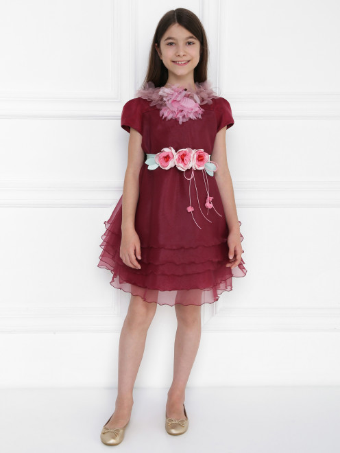 Пояс с декором из цветов Aletta Couture - МодельОбщийВид