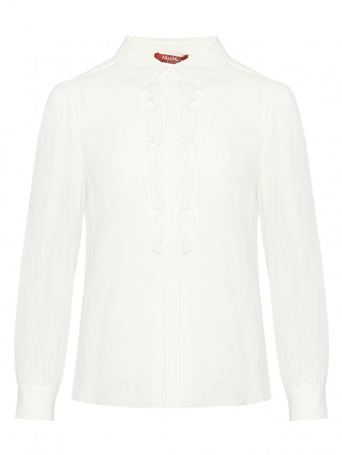 Блуза из шелка с воланами Max Mara - Общий вид