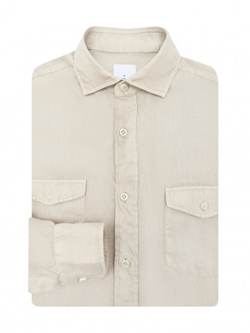 Рубашка изо льна с карманами  Giampaolo - Общий вид