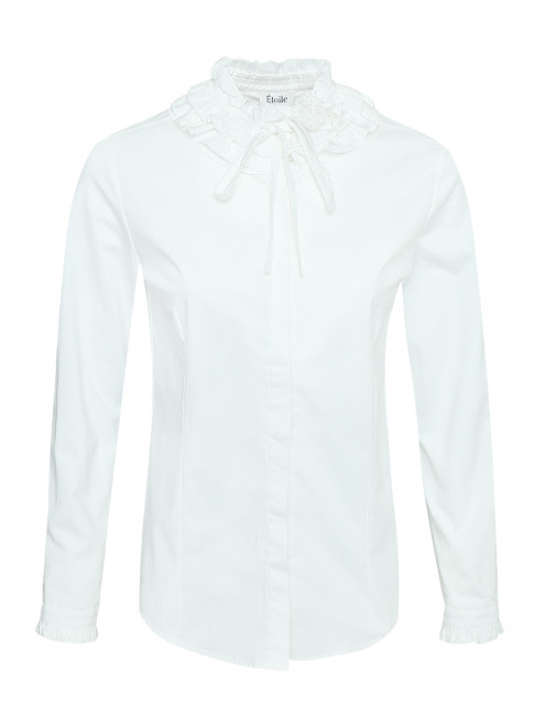 Блуза из хлопка с жабо Aletta Couture - Общий вид
