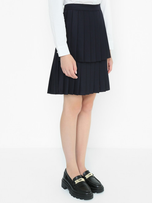 Однотонная юбка со складками Aletta Couture - МодельВерхНиз