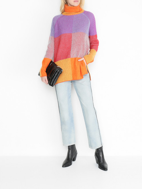 Комбинированный свитер из смешанной шерсти Max&Co - МодельОбщийВид