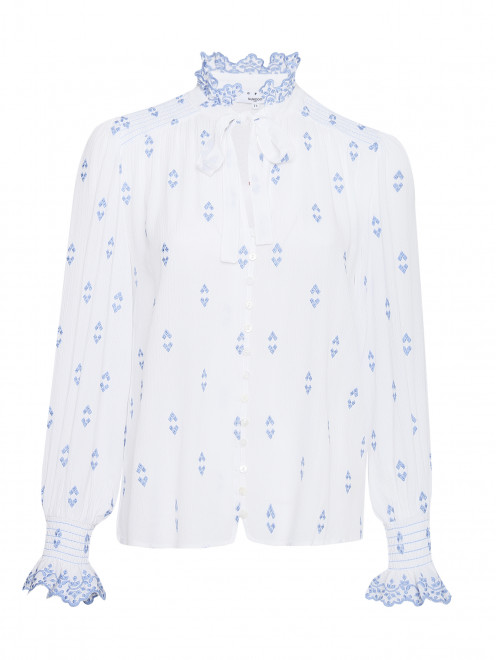 Блуза свободного кроя с вышивкой Suncoo - Общий вид