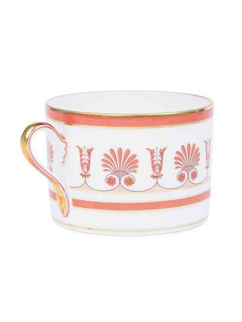 Чайная чашка из фарфора с орнаментом  220 мл Ginori 1735 - Обтравка1