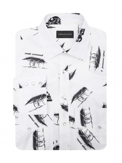 Рубашка из хлопка с карманами Gabriele Pasini - Общий вид