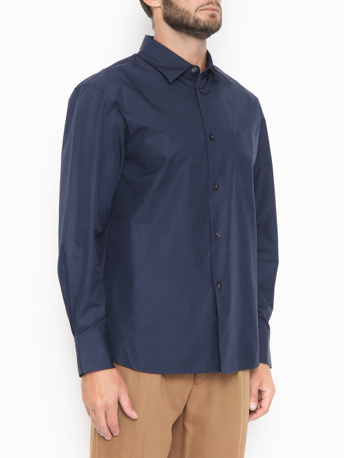 Рубашка из хлопка с карманом PT Torino - МодельВерхНиз