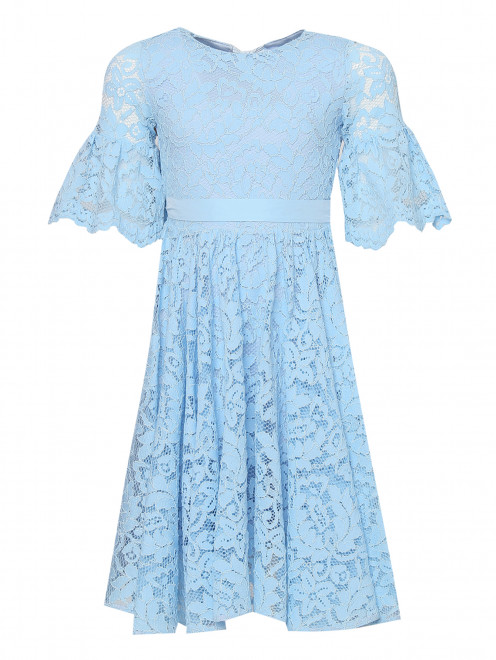Платье из хлопка и вискозы с вышивкой  Rhea Costa - Общий вид