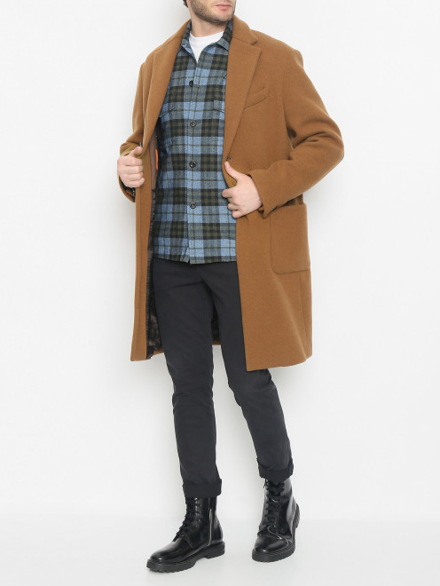 Пальто из шерсти с накладными карманами Barena - МодельОбщийВид