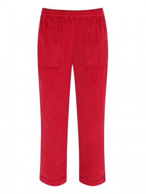 Укороченные вельветовые брюки с карманами Aletta - Общий вид