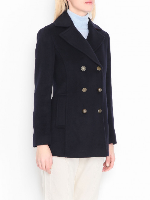 Двубортное пальто из смешанной шерсти Max&Co - МодельВерхНиз