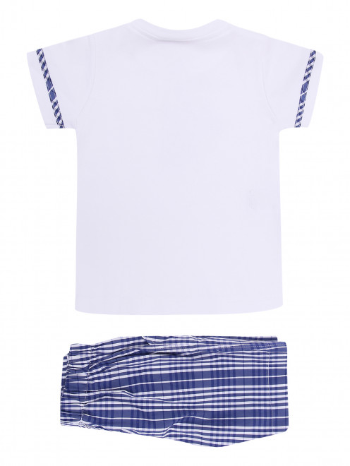 Костюм из шорт и футболки с аппликацией Aletta - Обтравка1